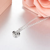 Seven Season Adorable Panda Diamond Accent Pendant Necklace
