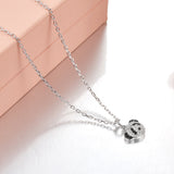 Seven Season Adorable Panda Diamond Accent Pendant Necklace