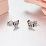 Seven Season Adorable Panda Diamond Accent Stud Earrings