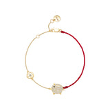 Seven Season Adorable Piggy and Coin Chain Bracelet HEFANG Jewelry