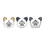 Seven Season Adorable Puppy Akita Stud Earrings HEFANG Jewelry