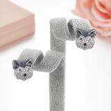 Seven Season Adorable Puppy Husky Stud Earrings HEFANG Jewelry