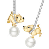 Seven Season Adorable Puppy Scottish Terrier Earrings HEFANG Jewelry