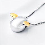 Seven Season Angel Egg with Wings Pendant Necklace