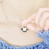 Seven Season Angel Egg with Wings Pendant Necklace