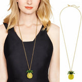 Seven Season Anyway You Slice It Pineapple Yellow Long Necklace