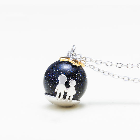 Seven Season Beneath the Stars Silver Pendant Necklace