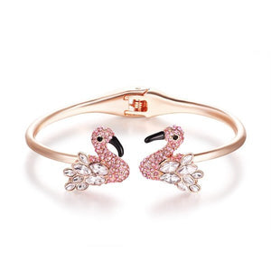 Bird's The Word Cuff Flamingo Bracelet