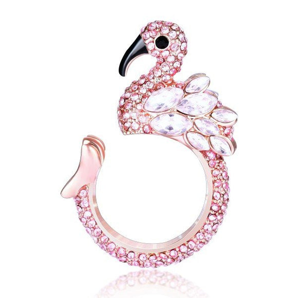 Flamingo ring jewelry on sale