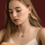 Seven Season Bright Star Crush Silver Pendant Necklace HEFANG Jewelry