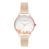 Seven Season Busy Bees Midi Dial Rose Gold Mesh Watch