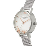 Seven Season Busy Bees Midi Dial Rose Gold and Silver Mesh Watch