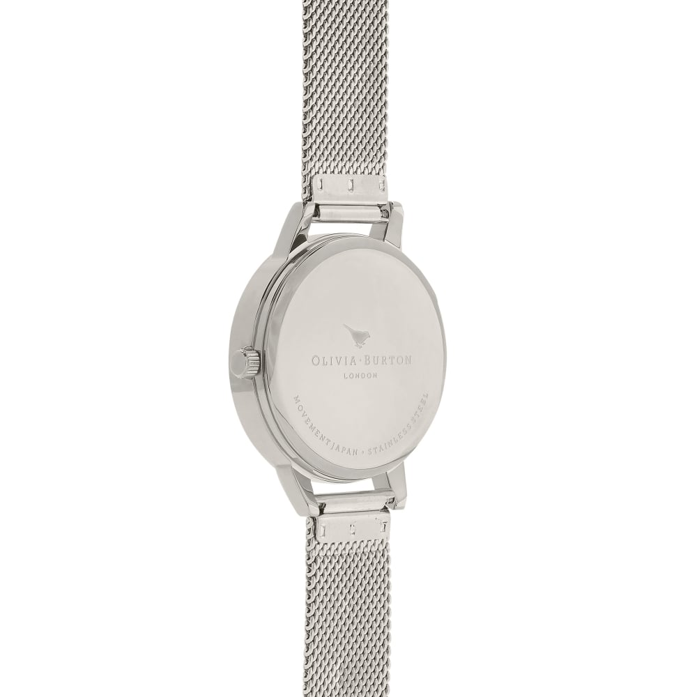 Busy Bees Midi Dial Rose Gold and Silver Mesh Watch