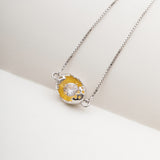 Seven Season Cocoon Rebirth Silver Pendant Necklace