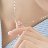 Seven Season Cocoon Rebirth Silver Pendant Necklace