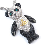 Seven Season Crystal Panda Pendant Necklace