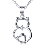Seven Season Cutie Cat Chubby Cat Pendant Necklace