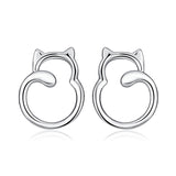 Seven Season Cutie Cat Chubby Cat Stud Earrings