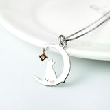 Seven Season Cutie Cat Clever Cat with Star Pendant Necklace