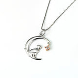 Seven Season Cutie Cat Clever Cat with Star Pendant Necklace