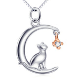Seven Season Cutie Cat Clever Cat with Star Pendant Necklace