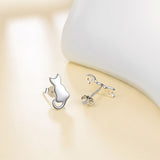 Seven Season Cutie Cat Tiny Cat Stud Earrings