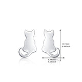 Seven Season Cutie Cat Tiny Cat Stud Earrings