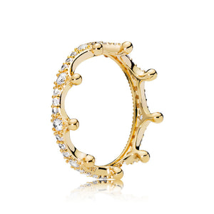 Seven Season Enchanted Crown Gold Ring Pandora