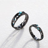 Seven Season Encounter Beneath the Stars Silver Couple Rings
