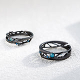 Seven Season Encounter Beneath the Stars Silver Couple Rings