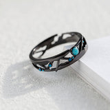 Seven Season Encounter Beneath the Stars Silver Couple Rings