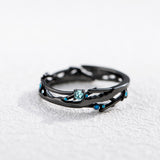 Seven Season Encounter Beneath the Stars Silver Couple Rings