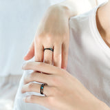 Seven Season Encounter Beneath the Stars Silver Couple Rings