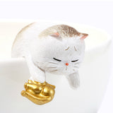 Seven Season Forbidden City Royal Cat Qing Dynasty Drunk Poet Miniature Figurine