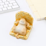 Seven Season Forbidden City Royal Cat Sitting in Dragon Throne Smart Phone Stand