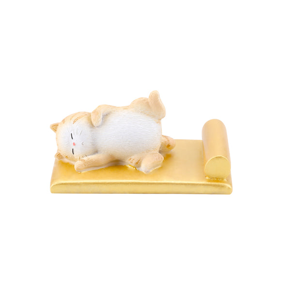 Seven Season Forbidden City Royal Cat Sleeping in Imperial Bed Smart Phone Stand