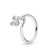 Seven Season Four-Petal Flowers Twisted Ring Pandora