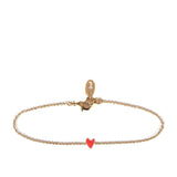 Seven Season Grant Poppy Red Heart Chain Bracelet