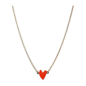 Seven Season Grant Poppy Red Heart Necklace