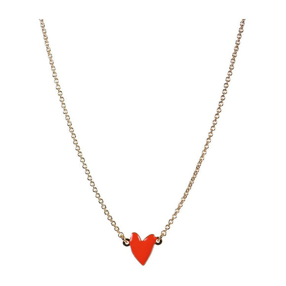 Seven Season Grant Poppy Red Heart Necklace