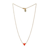 Seven Season Grant Poppy Red Heart Necklace