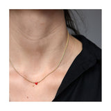 Seven Season Grant Poppy Red Heart Necklace