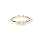 Seven Season Grant Rose Poudre Heart Ring