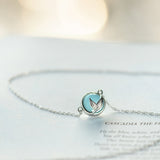 Seven Season Mermaid Tears Silver Pendant Necklace
