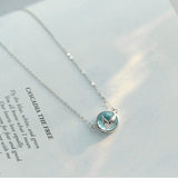 Seven Season Mermaid Tears Silver Pendant Necklace