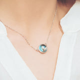 Seven Season Mermaid Tears Silver Pendant Necklace