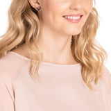 Swarovski Minnie Black Rose Gold Plating Pierced Earrings - Seven Season