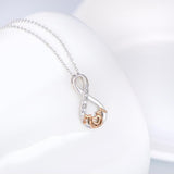 Seven Season Mom’s Love Infinity Mom Pendant Necklace