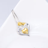 Seven Season Mom’s Love Lifting Baby Heart Pendant Necklace