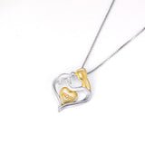 Seven Season Mom’s Love Lifting Baby Heart Pendant Necklace